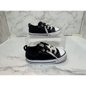 Converse Chuck Taylor All Star Toddler Sneakers Black/White, Low-Top, Size 8